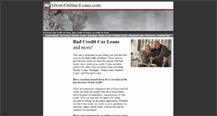 Desktop Screenshot of about-online-loans.com